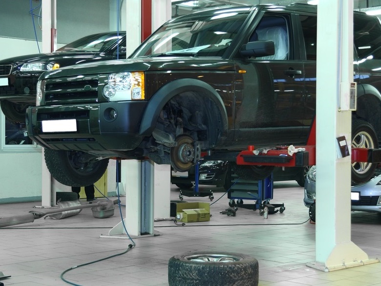 car under repair